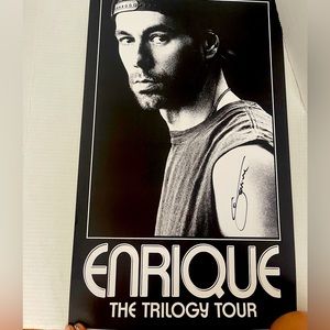 Signed Enrique Iglesias poster “The Trilogy Tour”